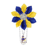 blue and yellow