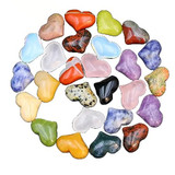 Various heart beads