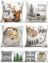 Christmas Pillow Covers-grey