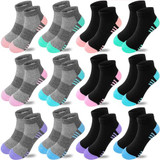 Black 6 Pairs(6 Colors) + Grey 6 Pairs(6 Colors)