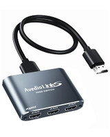 4K@60Hz 3x1 + 4K HDMI Cable + Power Port Grey