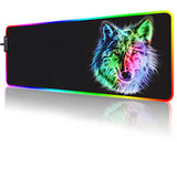Rgb Wolf Mouse Pad