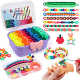 purple-bracelet making kit
