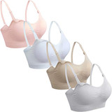 4pcs (Beige Grey Pink White)