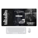 A002 Black inspirational mouse pad
