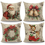 Vintage Christmas Throw Pillow