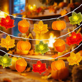 Multicolor Pumpkin Maple Leaf Acorn