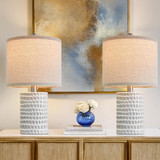 White - 18.25'' Ceramic Lamps