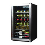 Black Cabinet and Stainless Steel Trim