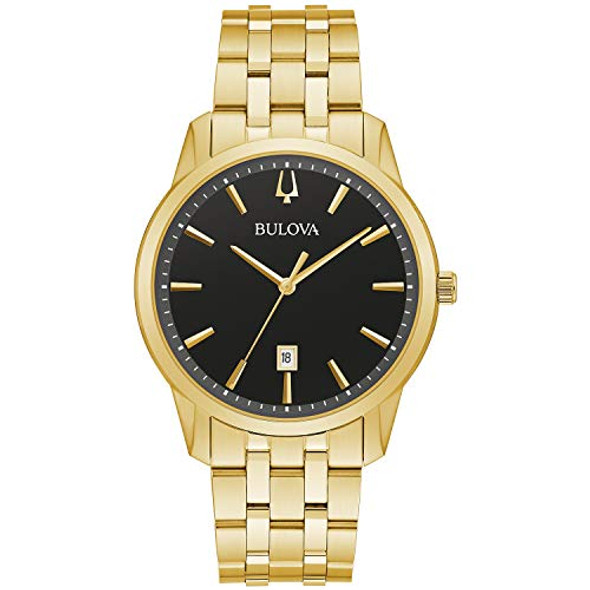 Gold Tone/ Black Dial