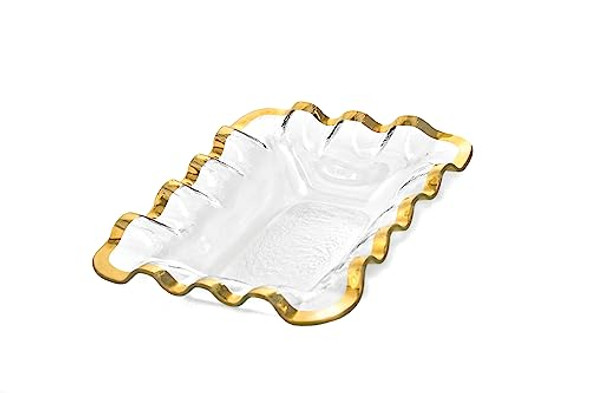 Clear with 24K gold