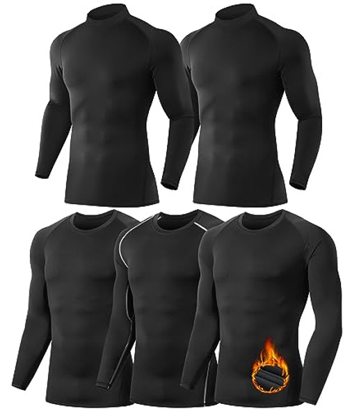 2 Turtle Neck+3 Crew Neck（black and Gary）