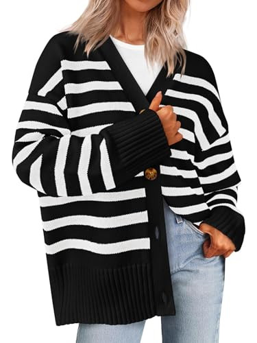 Striped Black White