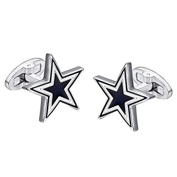 Dark Blue Five Star Cufflinks