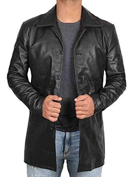 Black - Super Leather Coat