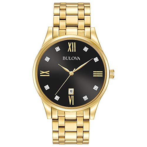 Gold Tone/ Black Dial