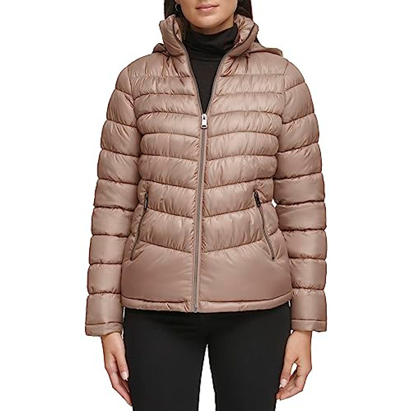 Hooded Packable Tan