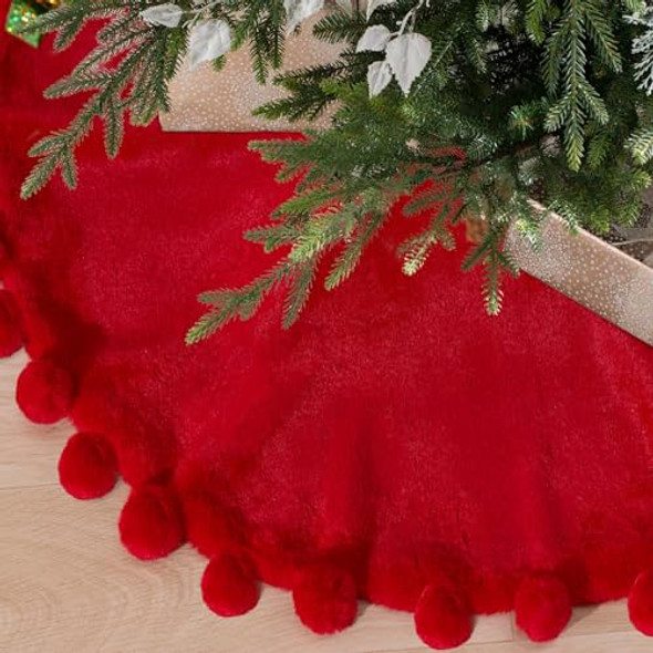 Red Faux Fur