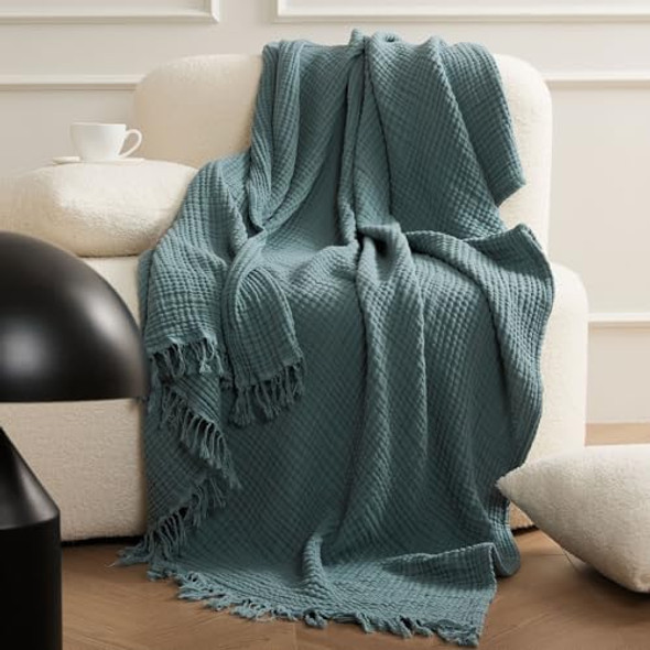B Tassel Cyan Blue