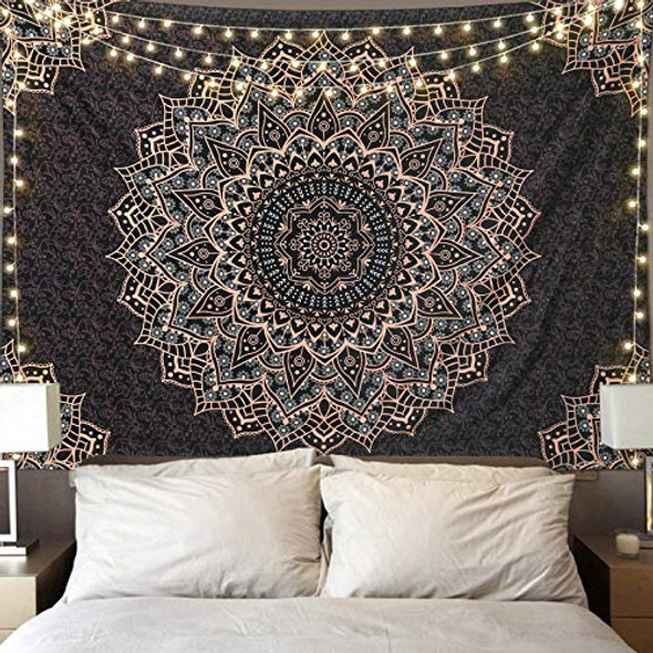 Black Vintage Mandala Tapestry