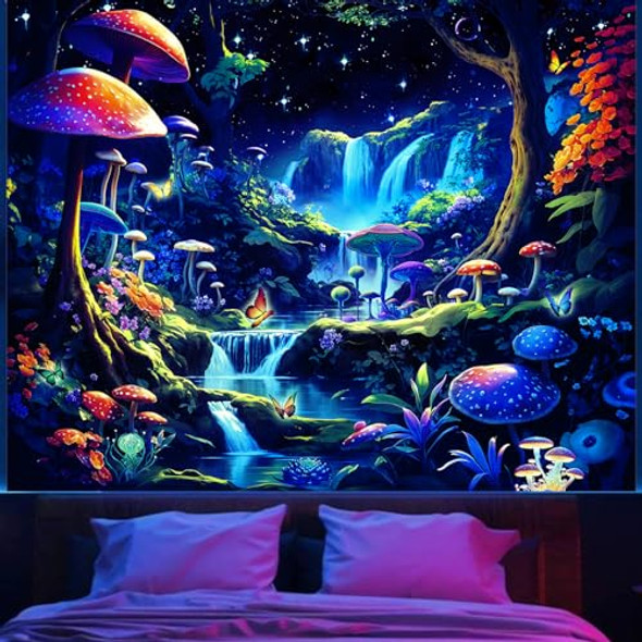 Blacklight Forest Tapestries