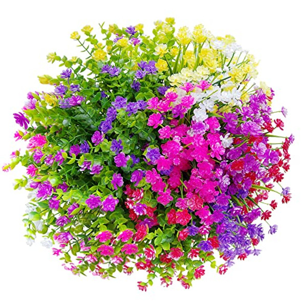24pcs Uv Resistant Flowers