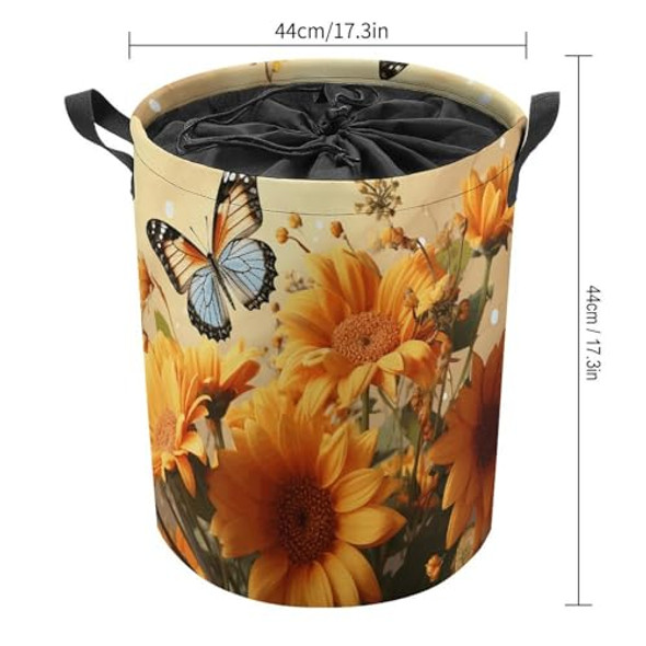 Cute Sunflower and Butterfly