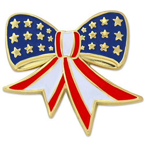Bow Fourth of July Gold Plated