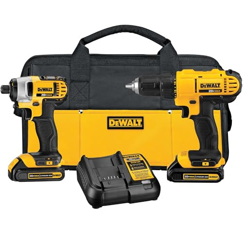 Yellow/Black Drill Driver/Impact Combo Kit