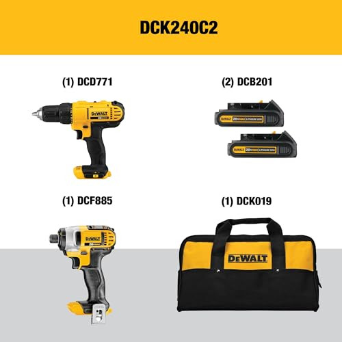 Yellow/Black Drill Driver/Impact Combo Kit
