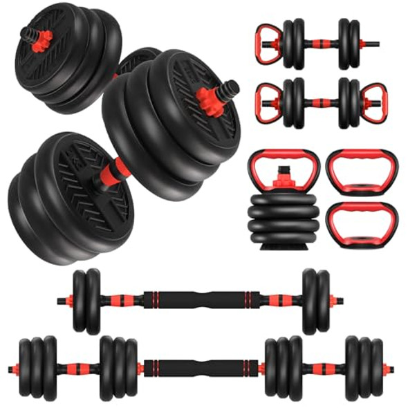 Black 60LBS (30LBS*2) + Kettlebell Handle