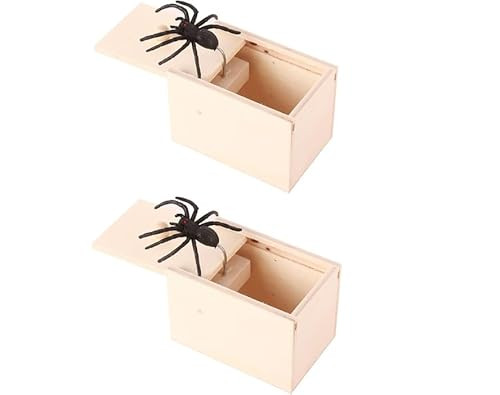 2pcs Spider Prank Box