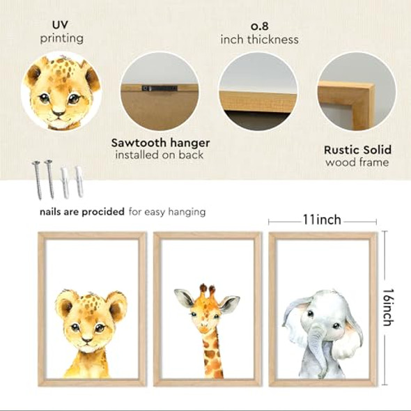 Giraffe Elephant Lion (Wood) Giraffe Elephant Lion (Wood)