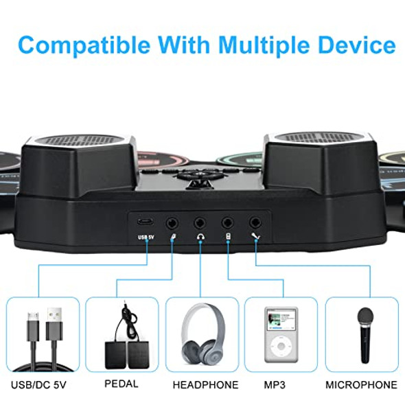 9 pad Dual Stereo Speakers(Bigger Pad)