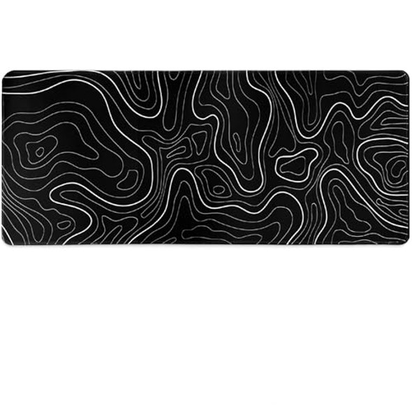 Black Topographic Line