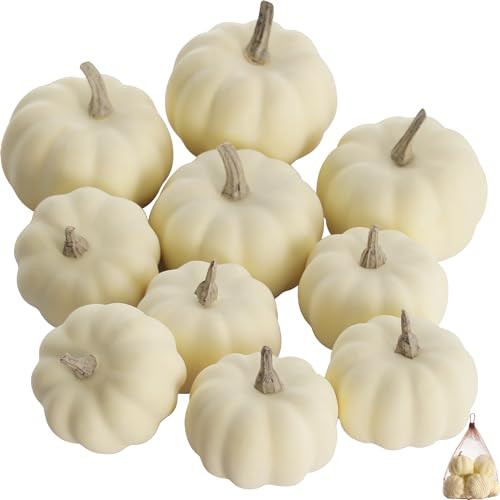 10pcs Beige Pumpkins