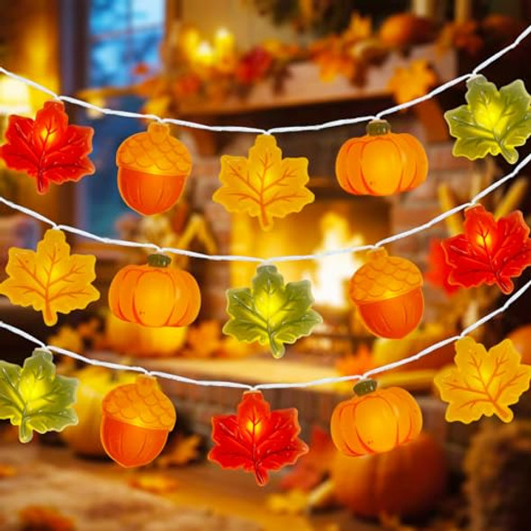 Multicolor Pumpkin Maple Leaf Acorn