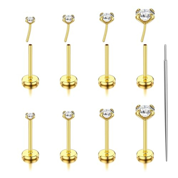 Gold,18G 2/2.5/3/4mm CZ