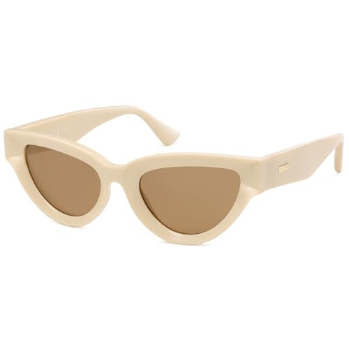 Ivory White / Brown Lens