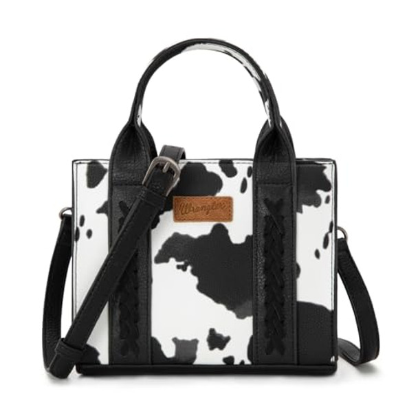 Mini Allover Cow Print Black