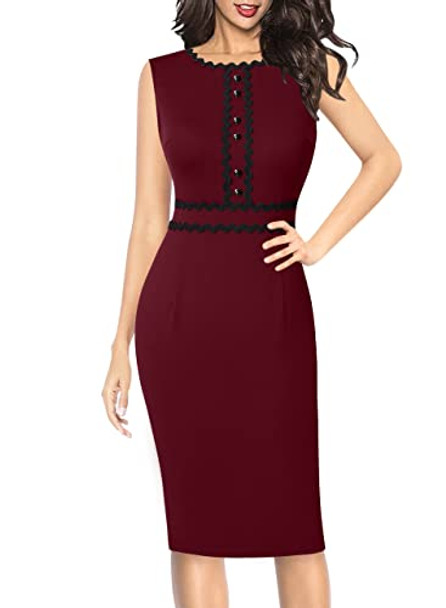 Dark Red + Black Trim