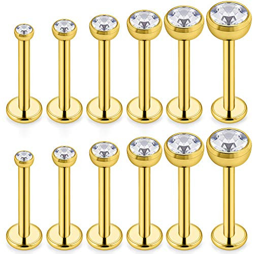 Stainless Steel,Clear,Gold