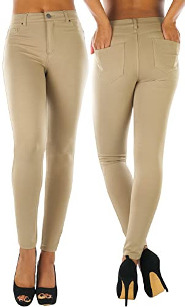 High-waisted - Deep Khaki High-waisted - Deep Khaki