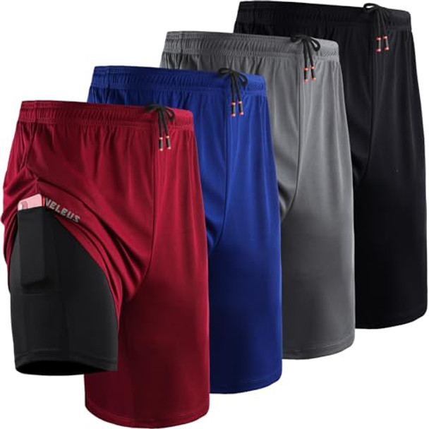 6150 Black, Grey, Blue, Red,4 Pack