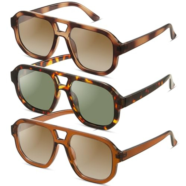 Brown Tortoise/Brown + Brown Tortoise/Green + Dark Brown/Gradient Brown