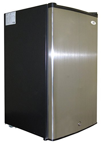 Stainless steel door with black cabinet