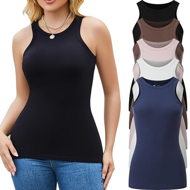 5 Pack：black/White/Coffee/Blue/Pink