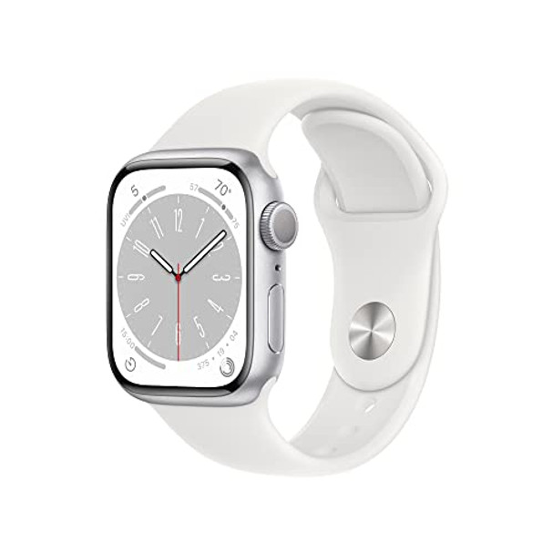 Silver Aluminum Case with White Sport Band
