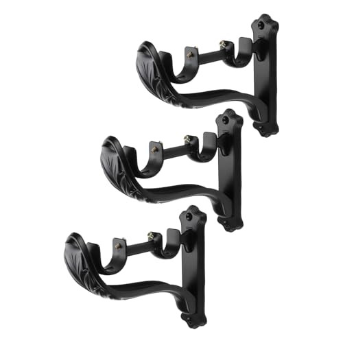Black Double Rod Holder