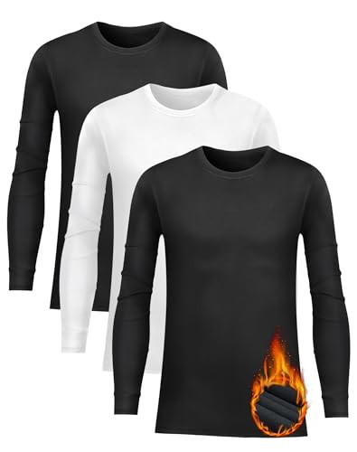 2black/1white(crew Neck Fleece Lined)